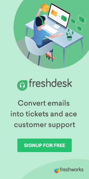 Ad: Convert Emails Into Tickets and Ace Support. Try Freshdesk.