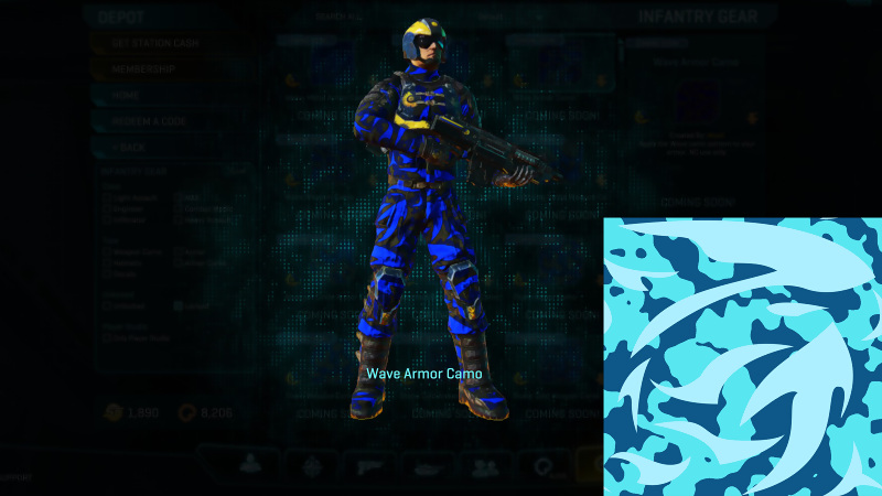 Underwater Camouflage Texture